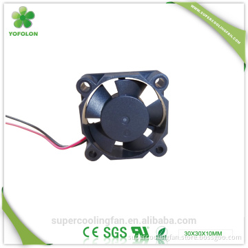30x30x10mm 5V mini toyon fan 12V low noise high rpm 3010 dc fan